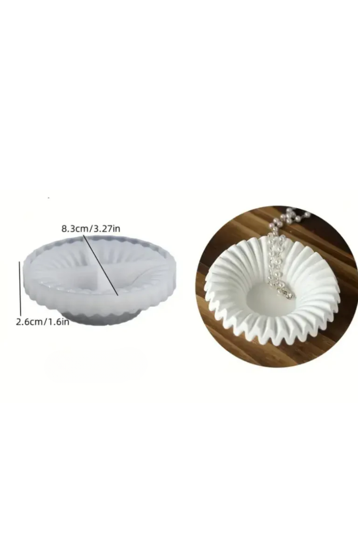 Craftto Dekoratif Tabak Silikon Kalıbı