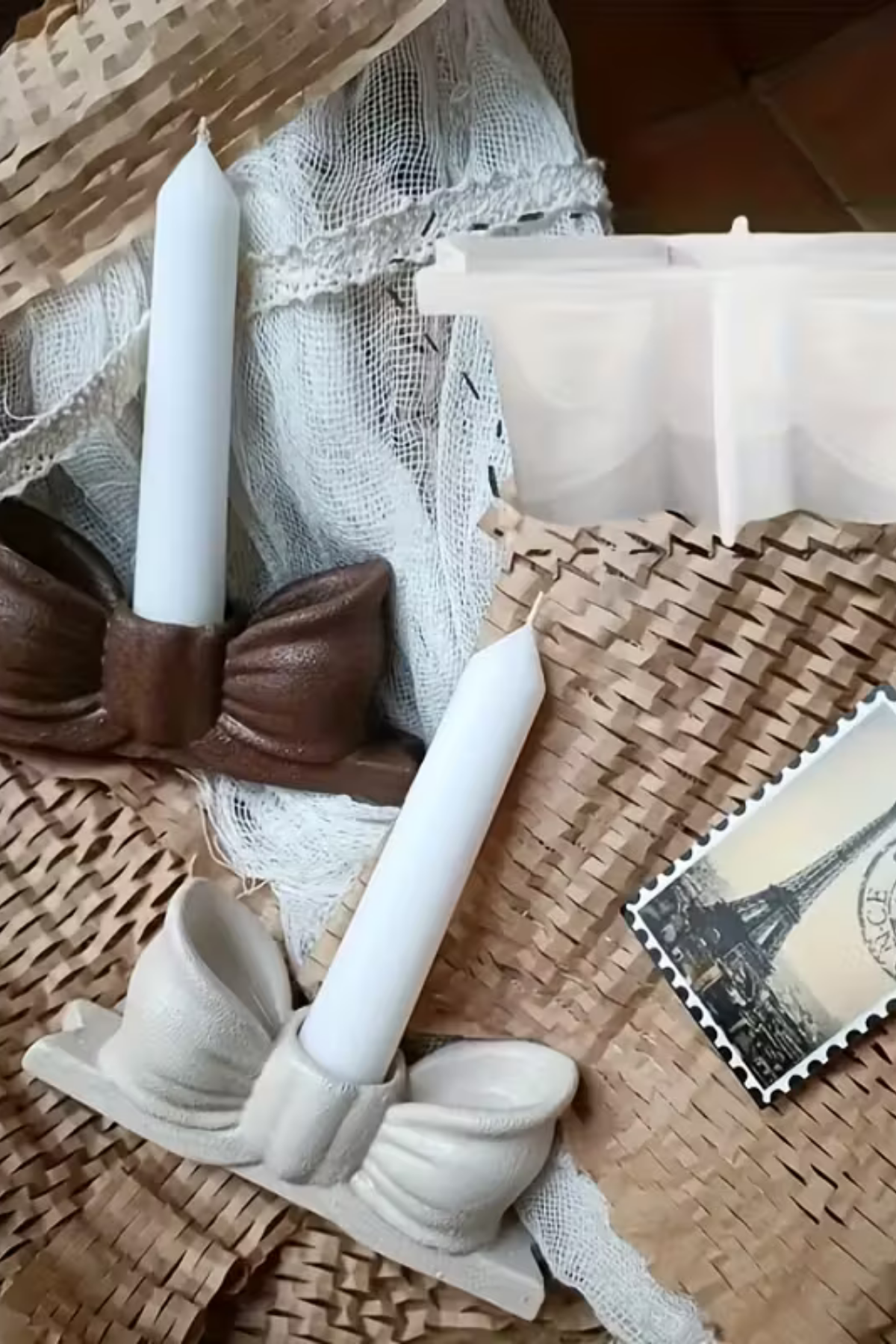 Craftto Kurdele Silikon Şamdan Kalıbı