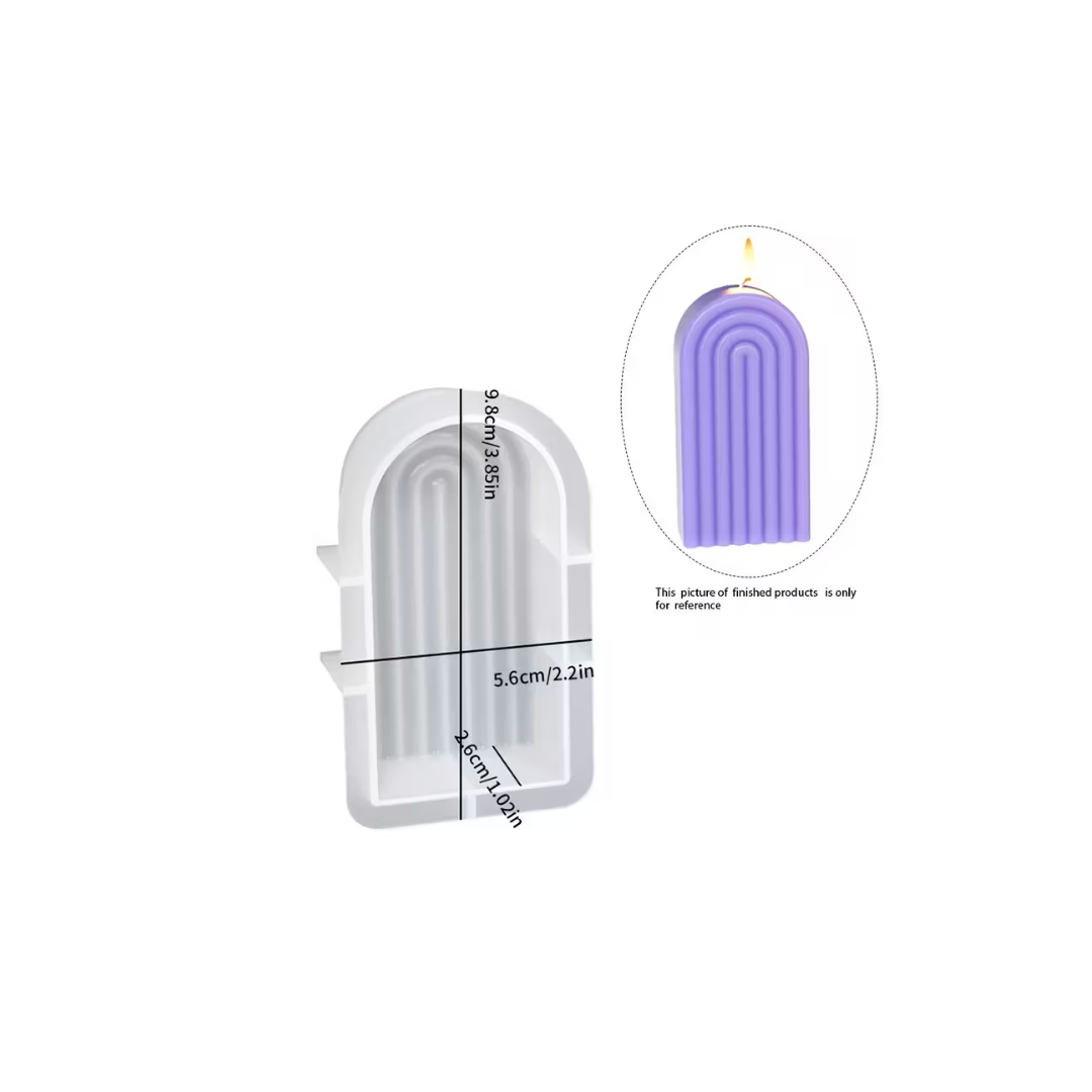 Craftto Gökkuşağı Blok Silikon Mum Kalıbı