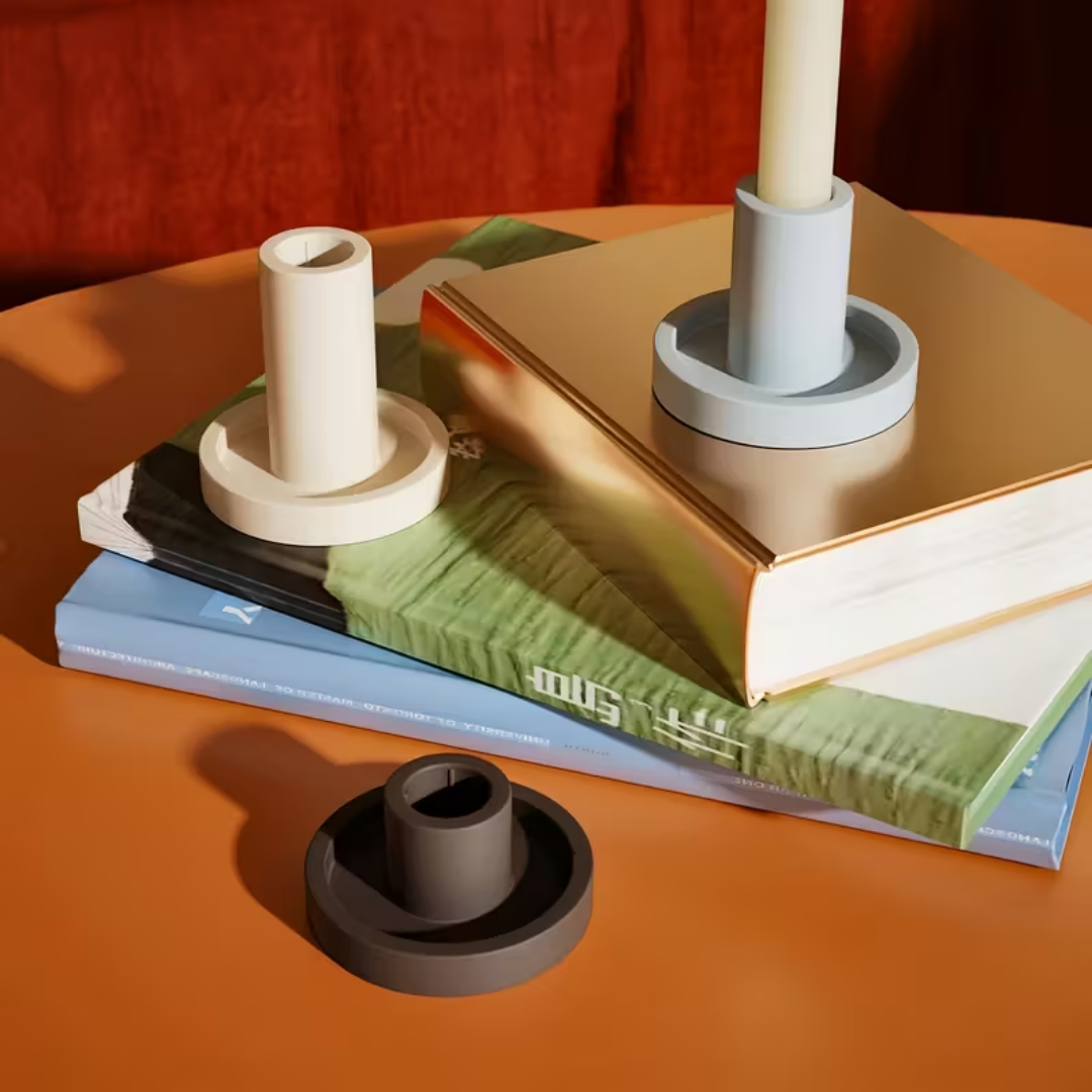 Craftto Silindir Şamdan Silikon Kalıbı 3'lü Set