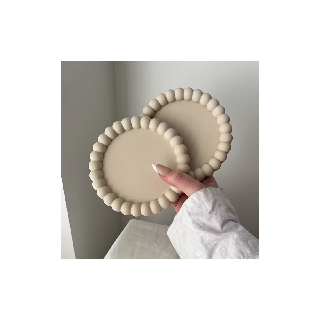 Craftto İnci Mini Dekoratif Tabak Silikon Kalıbı