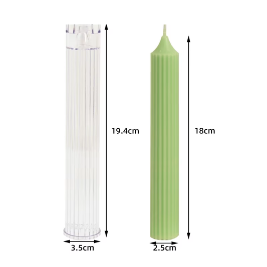 Craftto Çizgili Şamdan Mumu Kalıbı