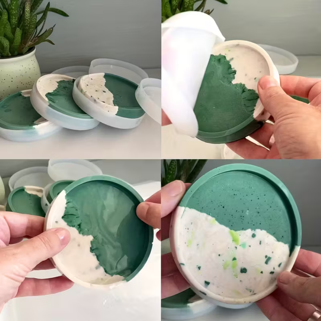 Craftto Daire Bardak Altlığı Silikon Kalıbı