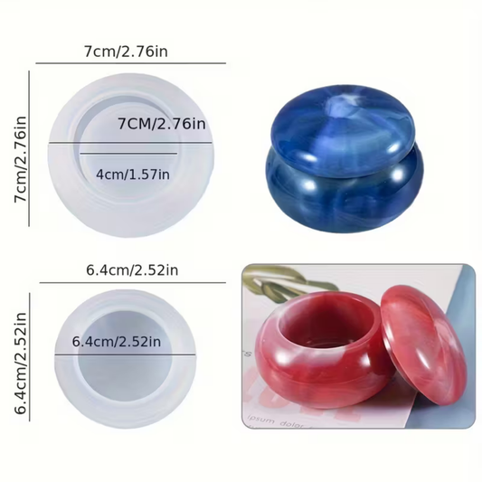 Craftto Dekoratif Kapaklı Kutu Silikon Kalıbı