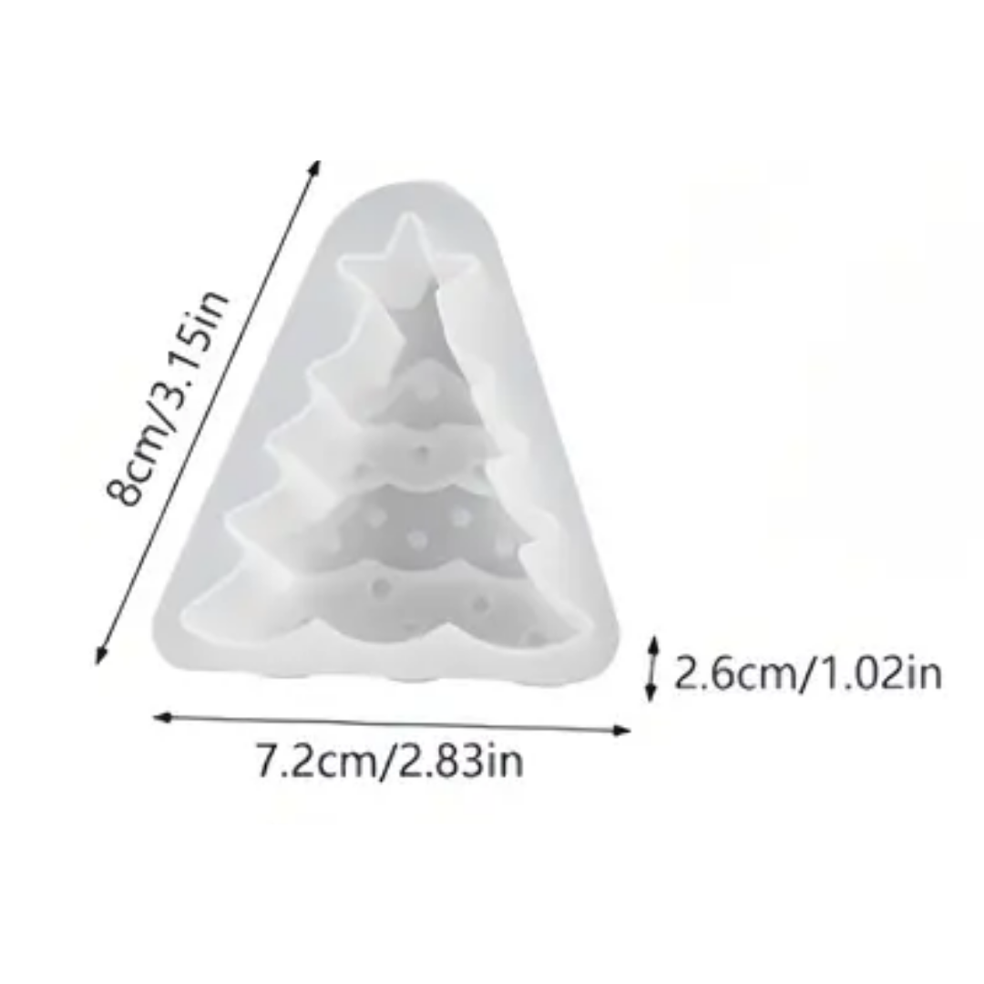 Craftto Yılbaşı Ağacı Christmas Silikon Mum Kalıbı