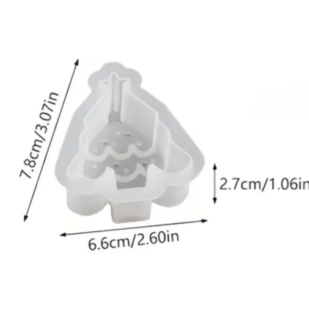 Craftto Yılbaşı Ağacı Christmas Silikon Mum Kalıbı