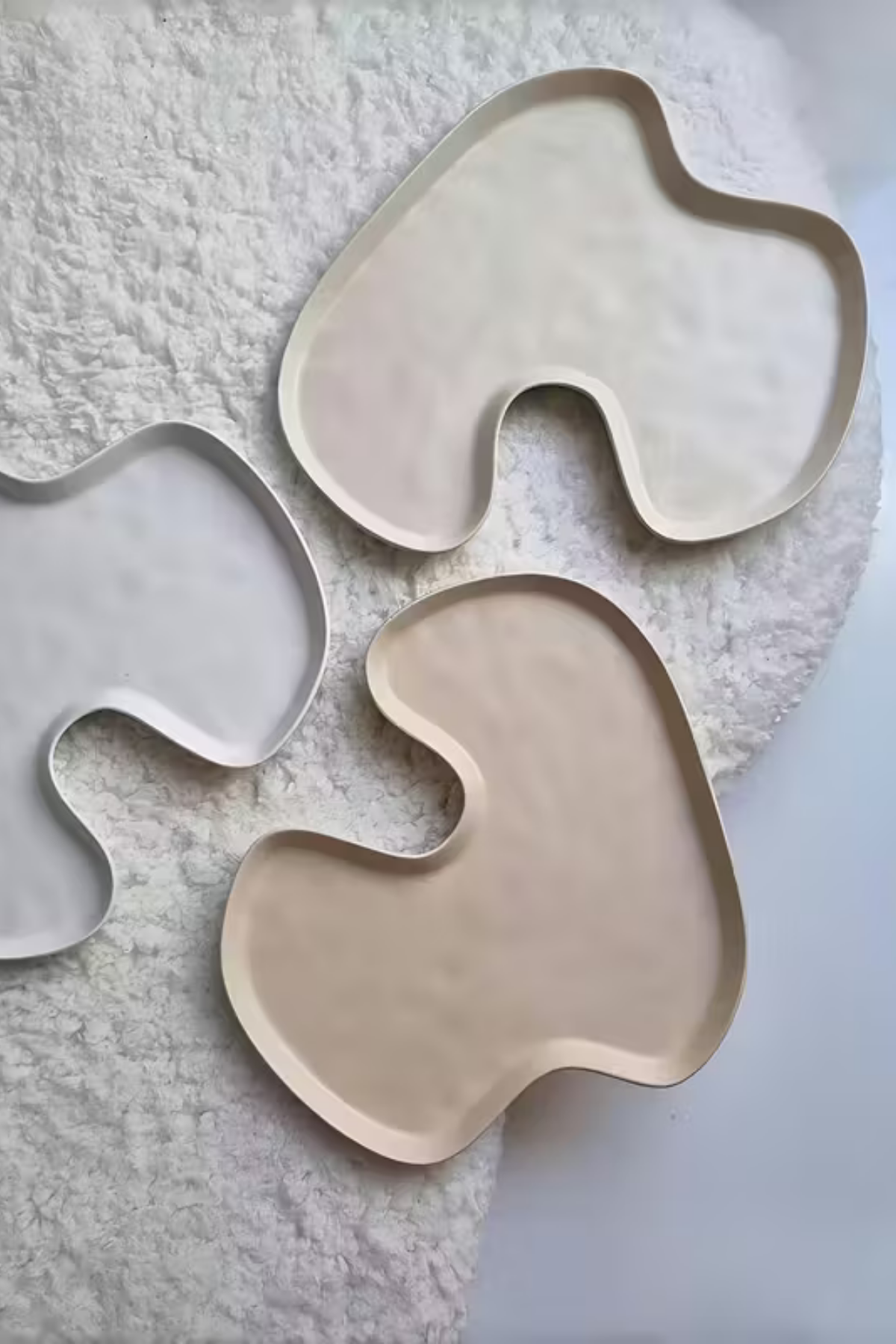 Craftto Asimetrik Dekoratif Tabak Silikon Kalıbı