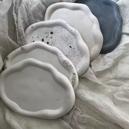 Craftto Dekoratif Asimetrik Tabak Silikon Kalıbı