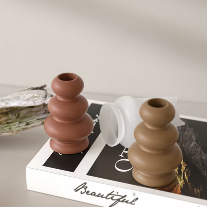 Craftto Bohem Tarz Şamdan 2'li Silikon Kalıbı