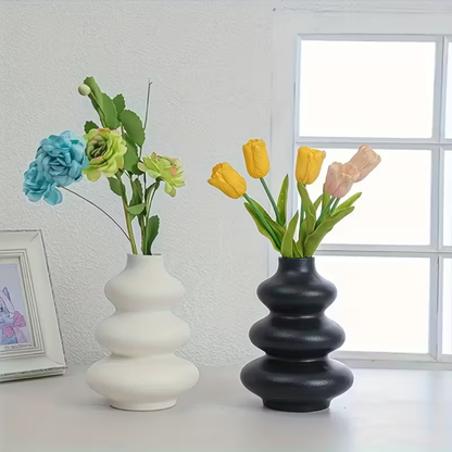 Craftto Dekoratif Bohem Tarz 2'li Vazo Silikon Kalıbı