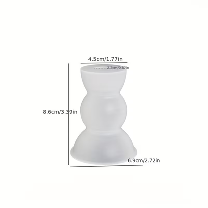 Craftto Dekoratif Bohem Tarz 2'li Şamdan Silikon Kalıbı