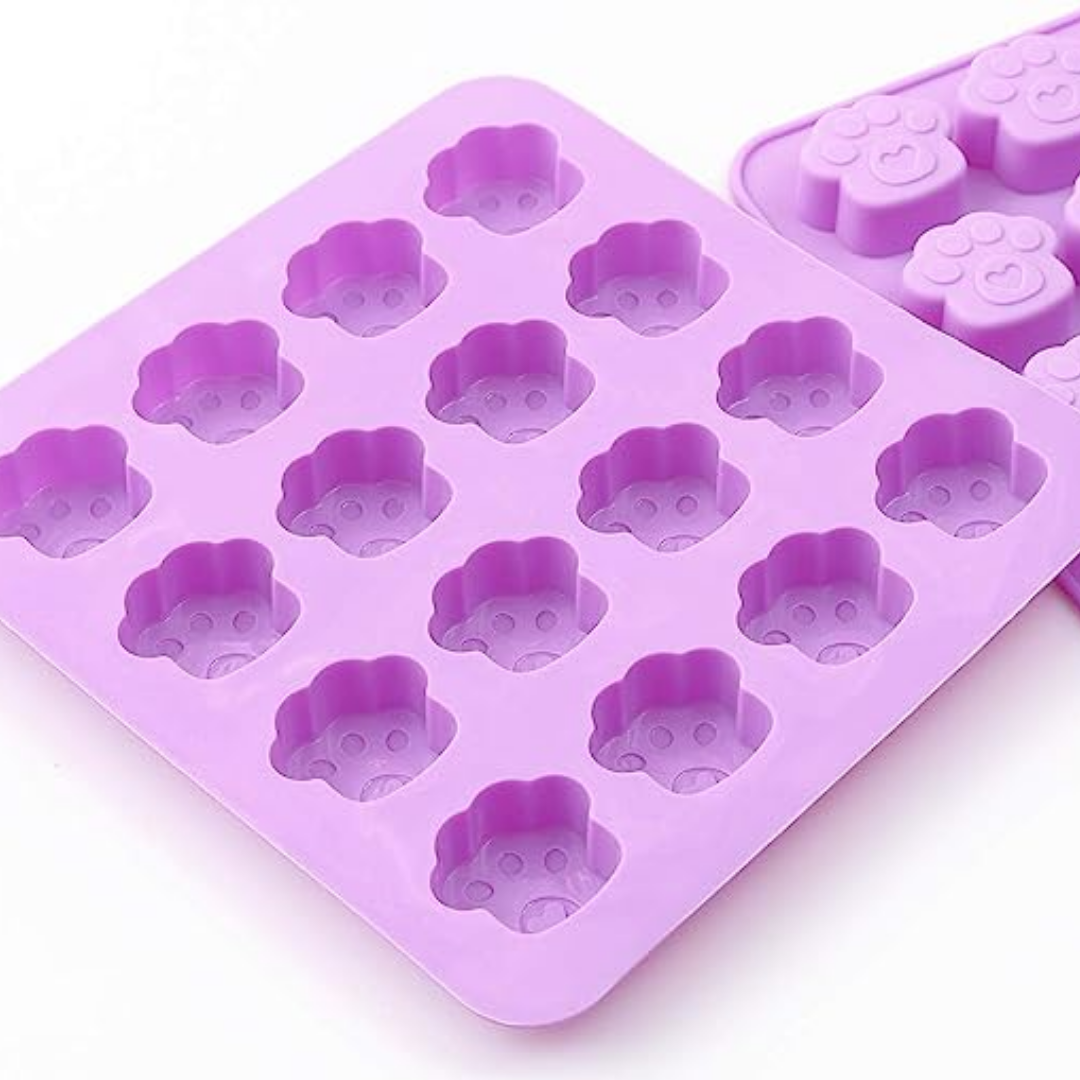 Craftto Kedi Pati Silikon Kalıp 1 adet 16'lı Random Renk