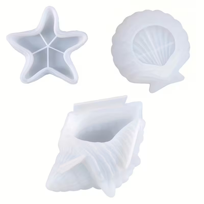 Craftto Deniz Kabukları Silikon Kalıp 3'lü Seti