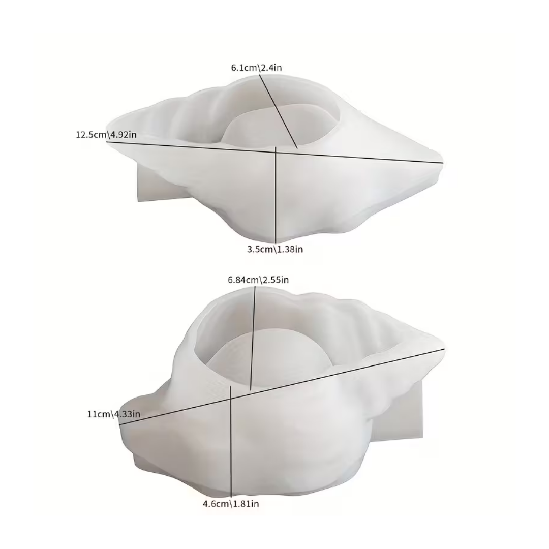 Craftto Deniz Kabuğu Silikon Kalıp 2'li Set