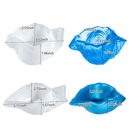 Craftto Deniz Kabuğu Silikon Kalıbı 2'li Set