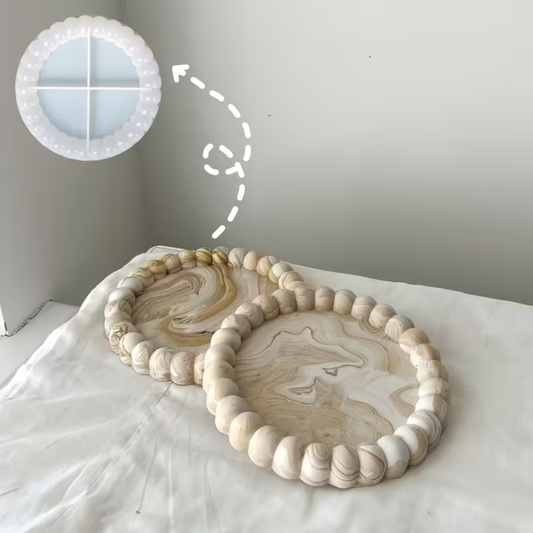Craftto İnci Mini Dekoratif Tabak Silikon Kalıbı