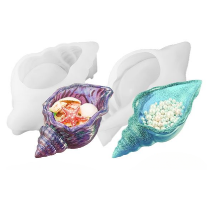 Craftto Deniz Kabuğu Silikon Kalıpları 2'li Set