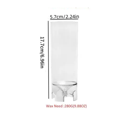 Craftto Kalem Silindir Blok Akrilik Plastik Mum Kalıbı