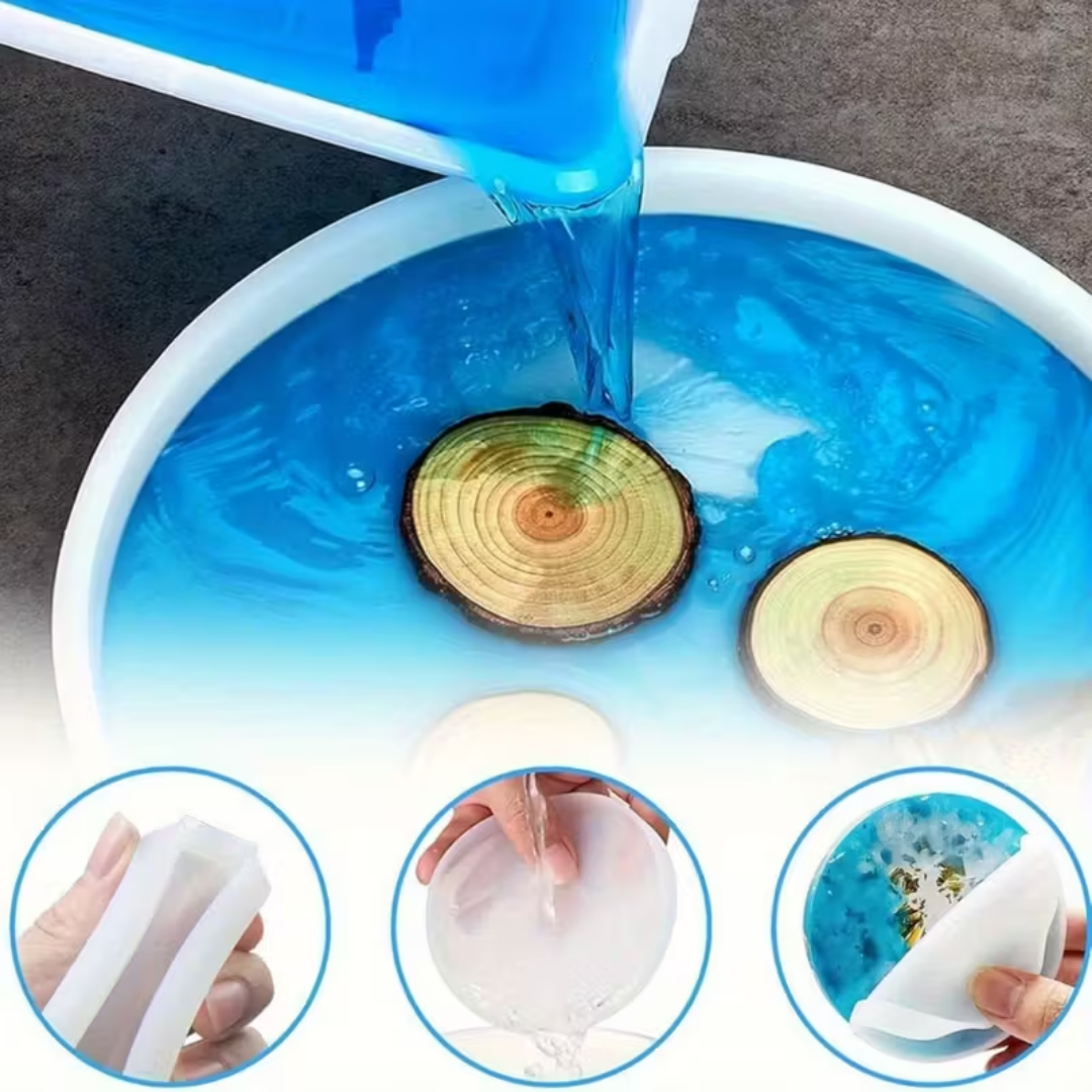 Craftto Daire Dekoratif Tabak Silikon Kalıbı