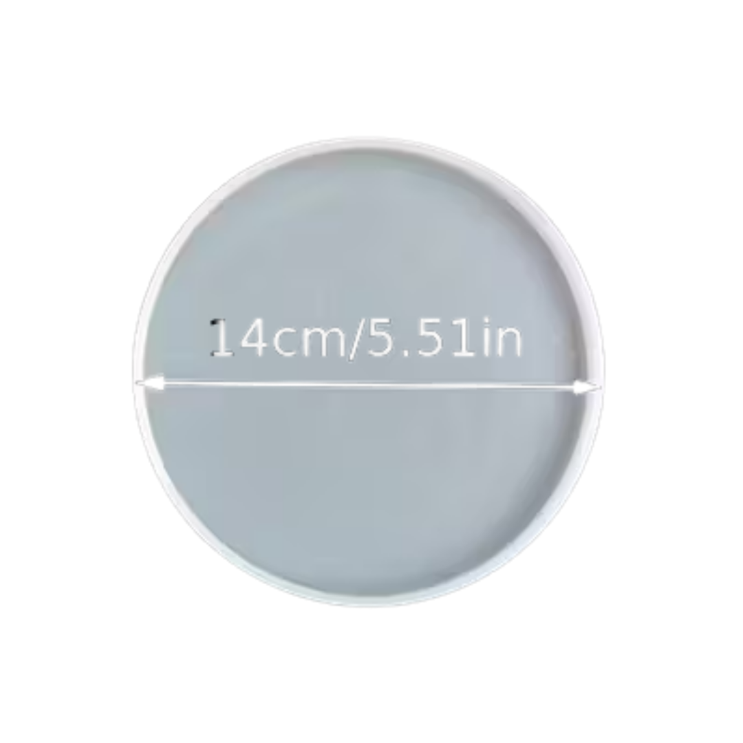 Craftto Daire Dekoratif Tabak Silikon Kalıbı