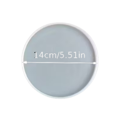 Craftto Daire Dekoratif Tabak Silikon Kalıbı