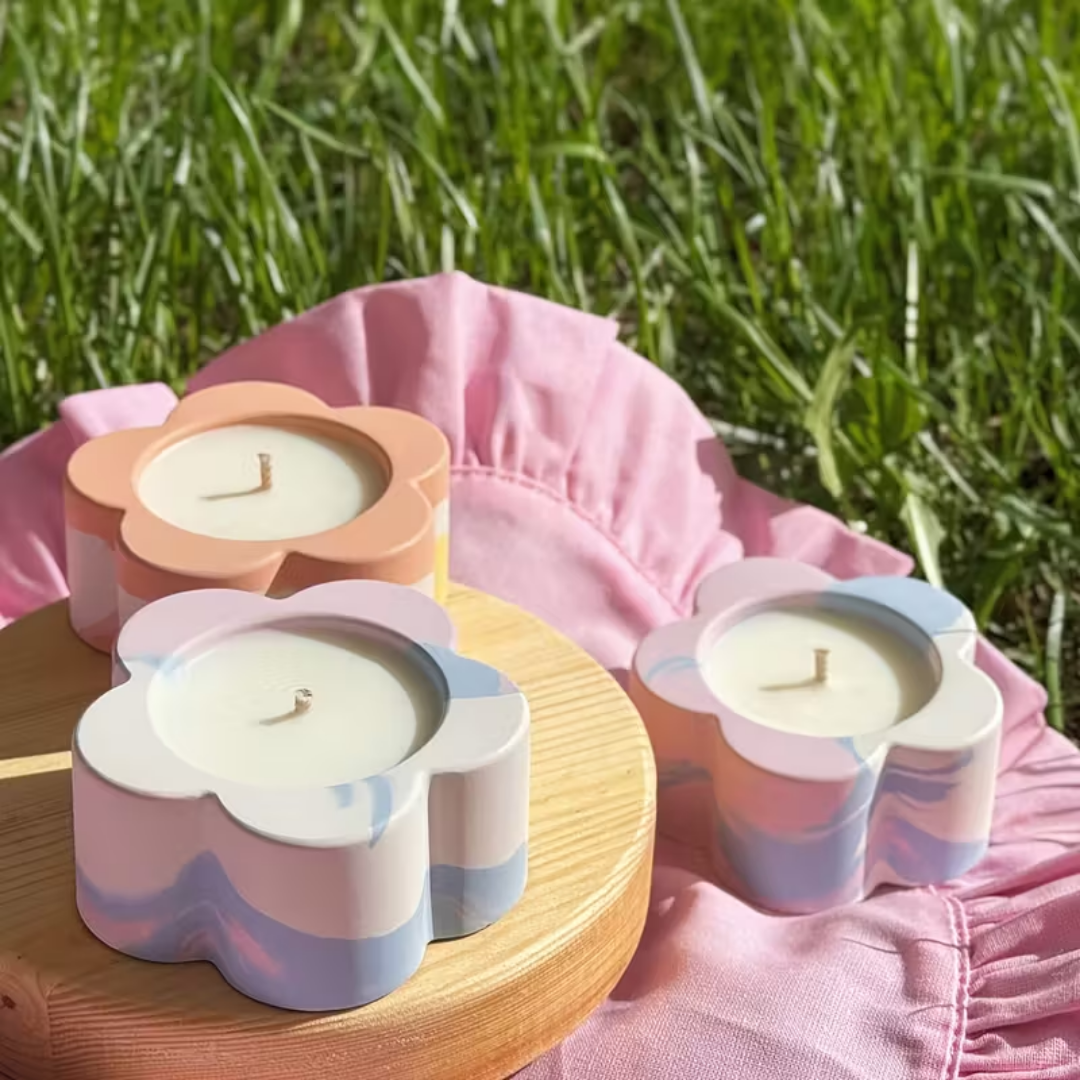 Craftto Daisy Papatya Şamdan Tealight Mumluk Kalıbı