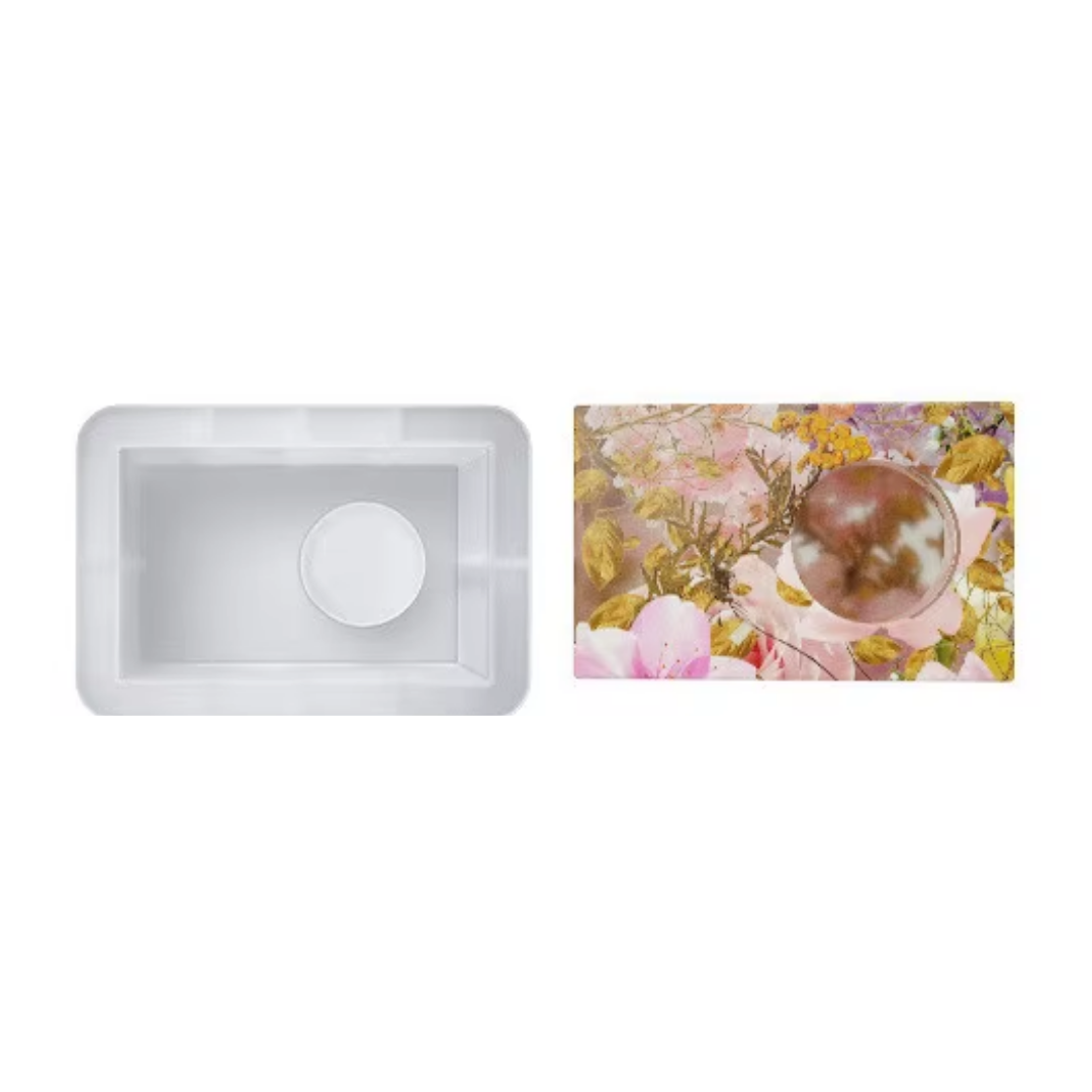 Craftto Dikdörtgen Tealight Mumluk Şamdan Silikon Kalıbı