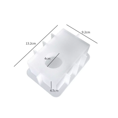 Craftto Dikdörtgen Tealight Mumluk Şamdan Silikon Kalıbı