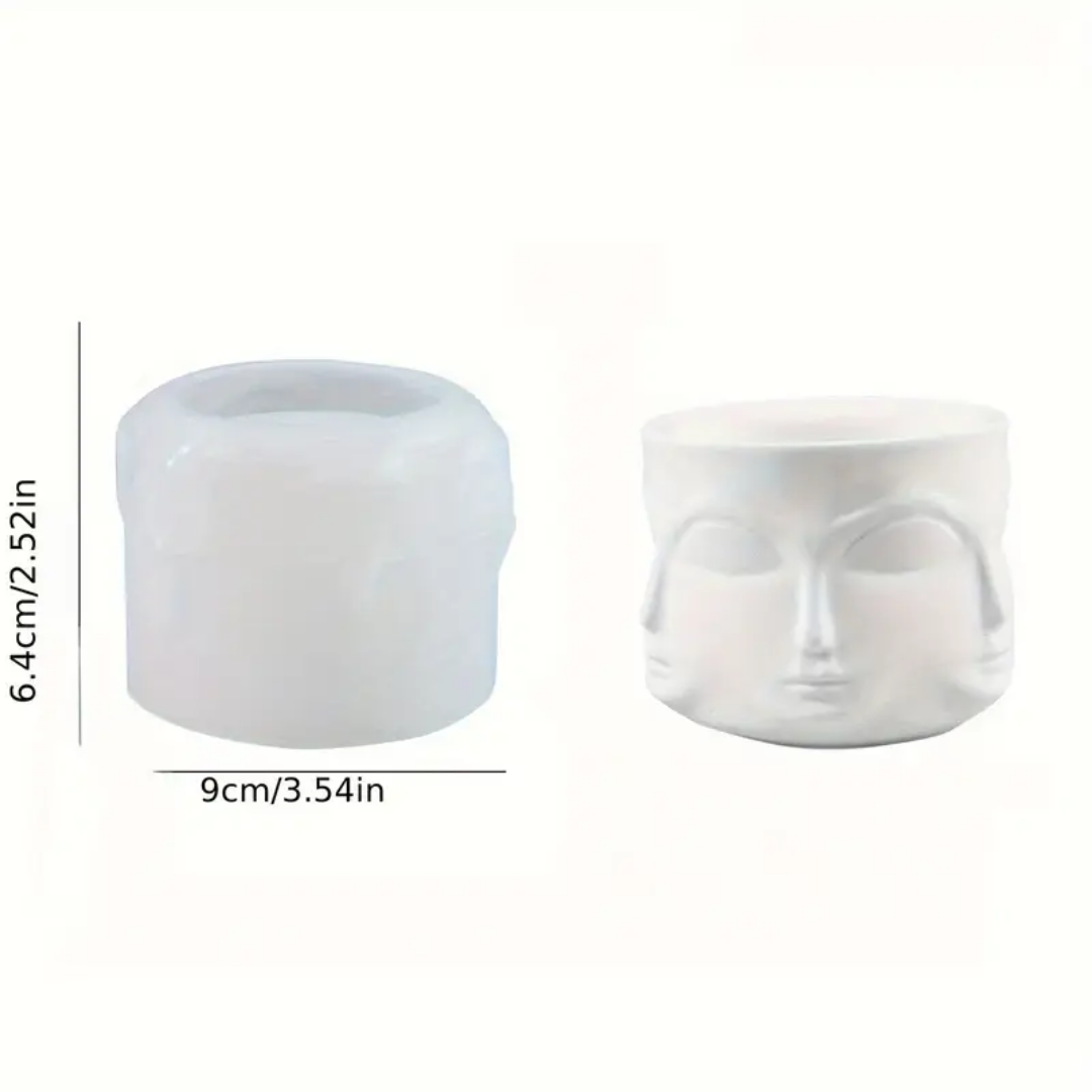 Craftto Yüzler Silikon Saksı Kalıbı