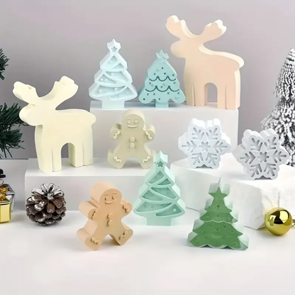 Craftto Gingerbread Kurabiye Adam Zencefil Yılbaşı Christmas Silikon Mum Kalıbı