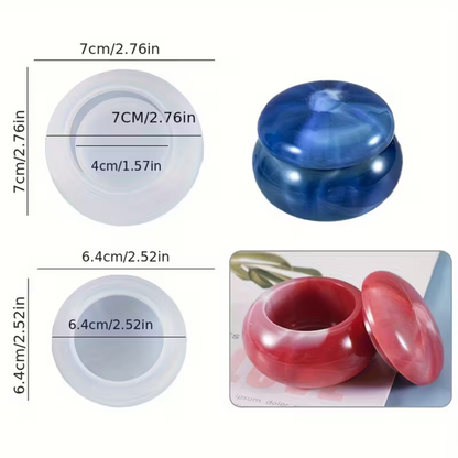 Craftto Dekoratif  Kapaklı Kutu Silikon Kalıbı