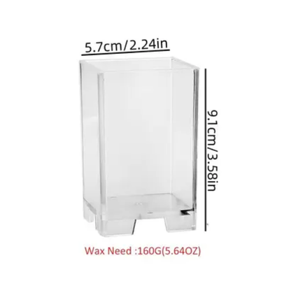 Craftto Kare Prizma Akrilik Plastik Mum Kalıbı