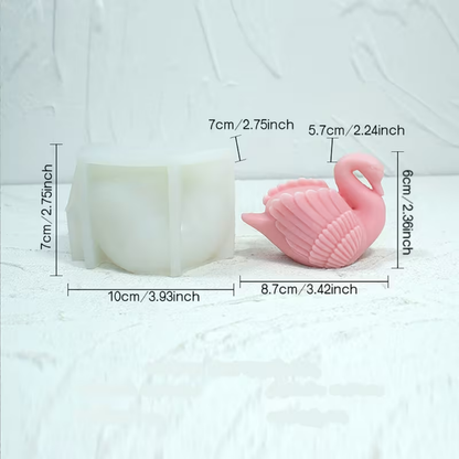 Craftto Dekoratif Kuğu Silikon Mum Kalıbı