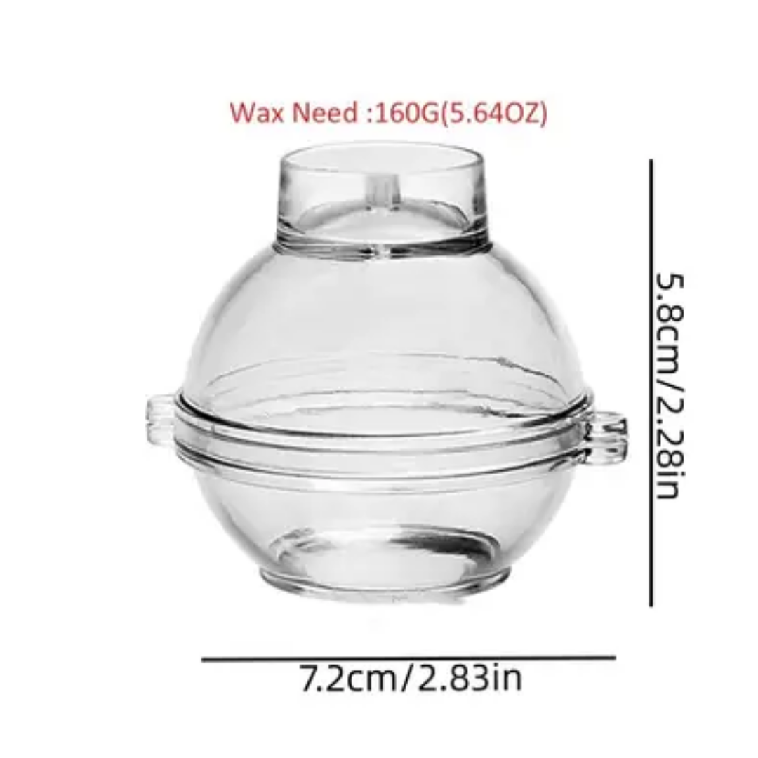 Craftto Küre Akrilik Plastik Mum Kalıbı