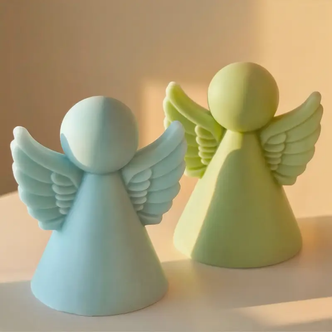 Craftto Yılbaşı Perisi Kanatlı Melek Silikon Mum Kalıbı