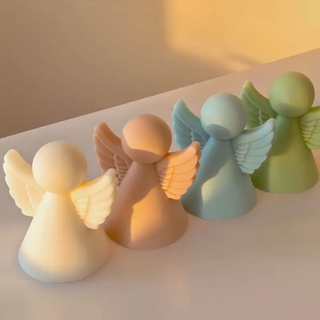 Craftto Yılbaşı Perisi Kanatlı Melek Silikon Mum Kalıbı