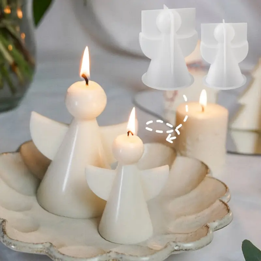 Craftto Yılbaşı Perisi Melek Silikon Mum Kalıbı Seti 2'li