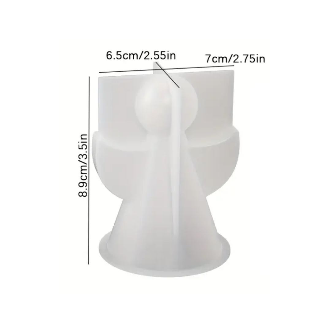 Craftto Yılbaşı Perisi Melek Silikon Mum Kalıbı Seti 2'li