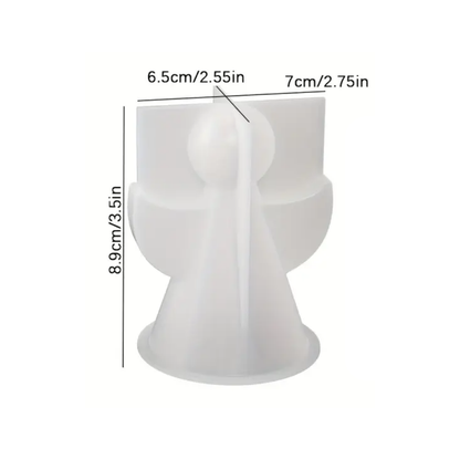 Craftto Yılbaşı Perisi Melek Silikon Mum Kalıbı Seti 2'li