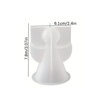 Craftto Yılbaşı Perisi Melek Silikon Mum Kalıbı Seti 2'li