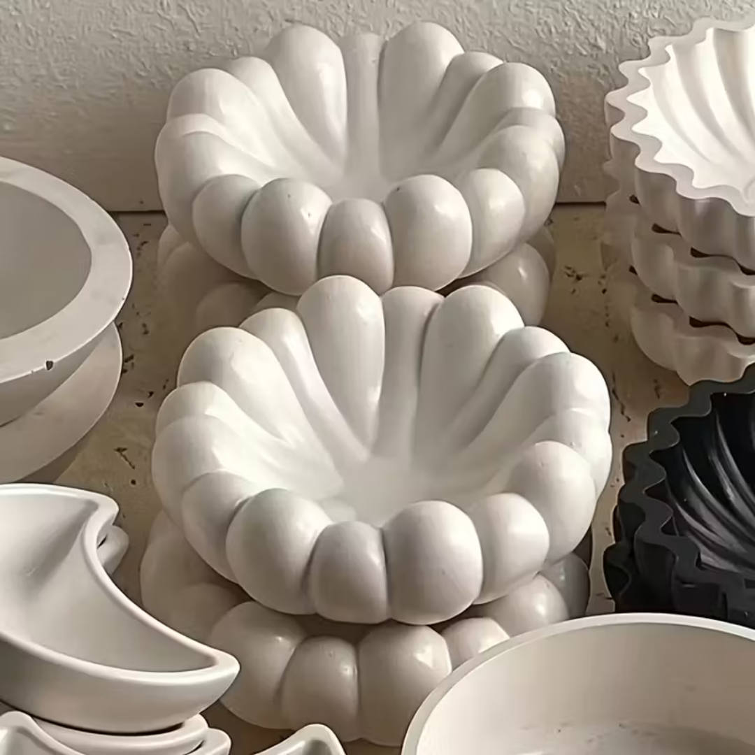 Craftto Modern Minimalist Stil Dekoratif Kase Silikon Kalıbı