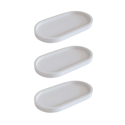 Craftto Oval Dekoratif Tabak Silikon Kalıbı