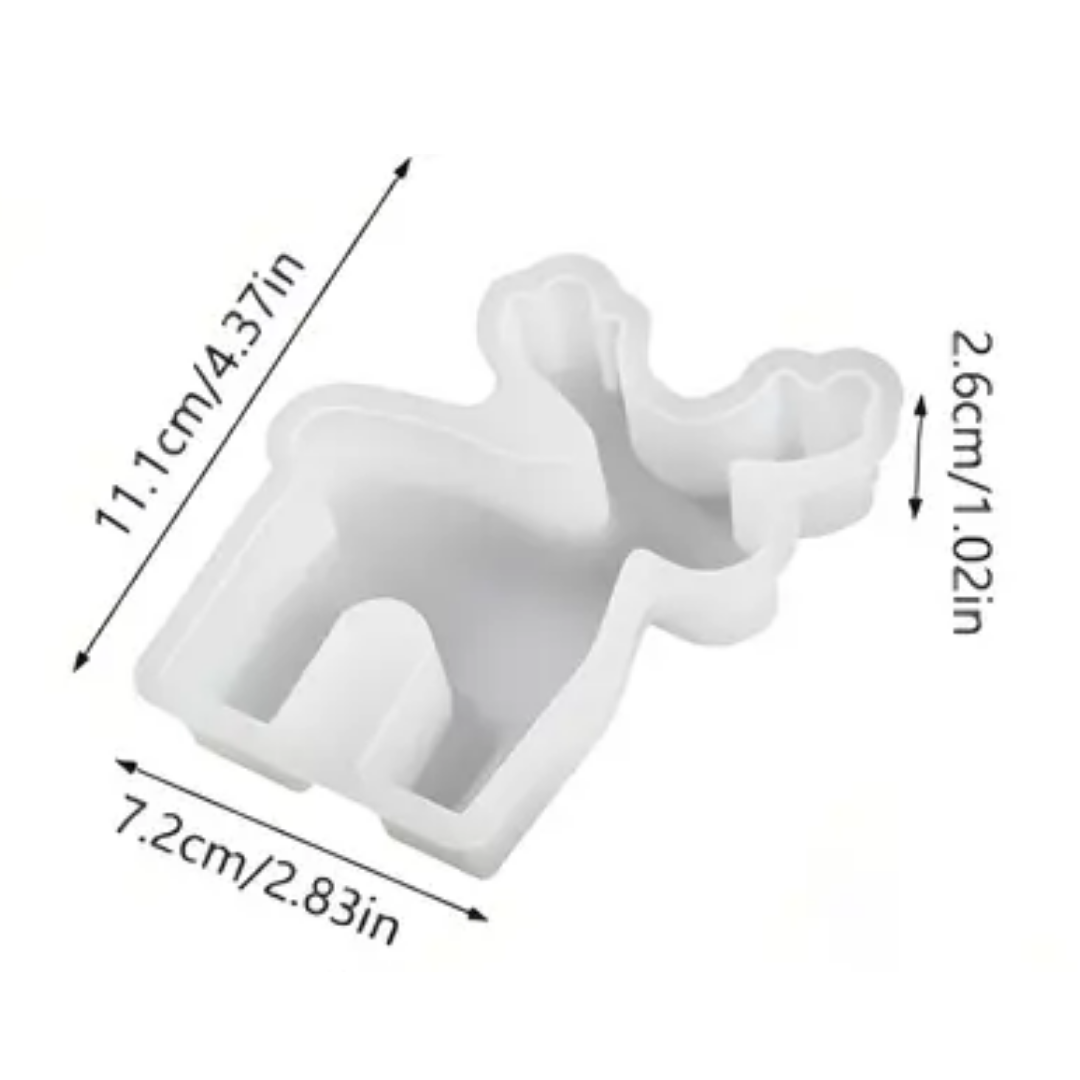 Craftto Ren Geyiği Yılbaşı Christmas Silikon Mum Kalıbı