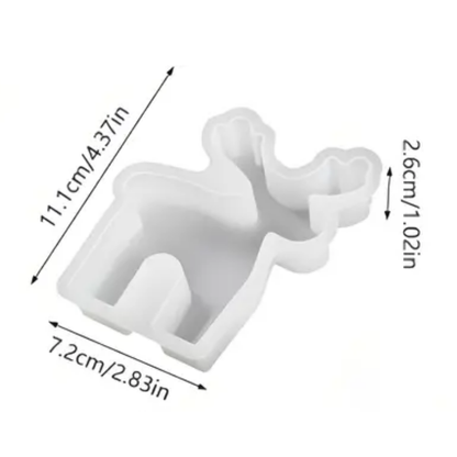 Craftto Ren Geyiği Yılbaşı Christmas Silikon Mum Kalıbı