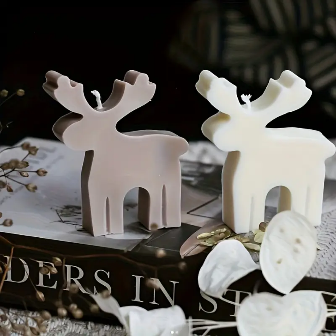 Craftto Ren Geyiği Yılbaşı Christmas Silikon Mum Kalıbı