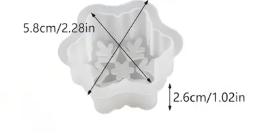 Craftto Kar Tanesi Yılbaşı Christmas Silikon Mum Kalıbı