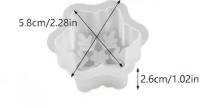 Craftto Kar Tanesi Yılbaşı Christmas Silikon Mum Kalıbı