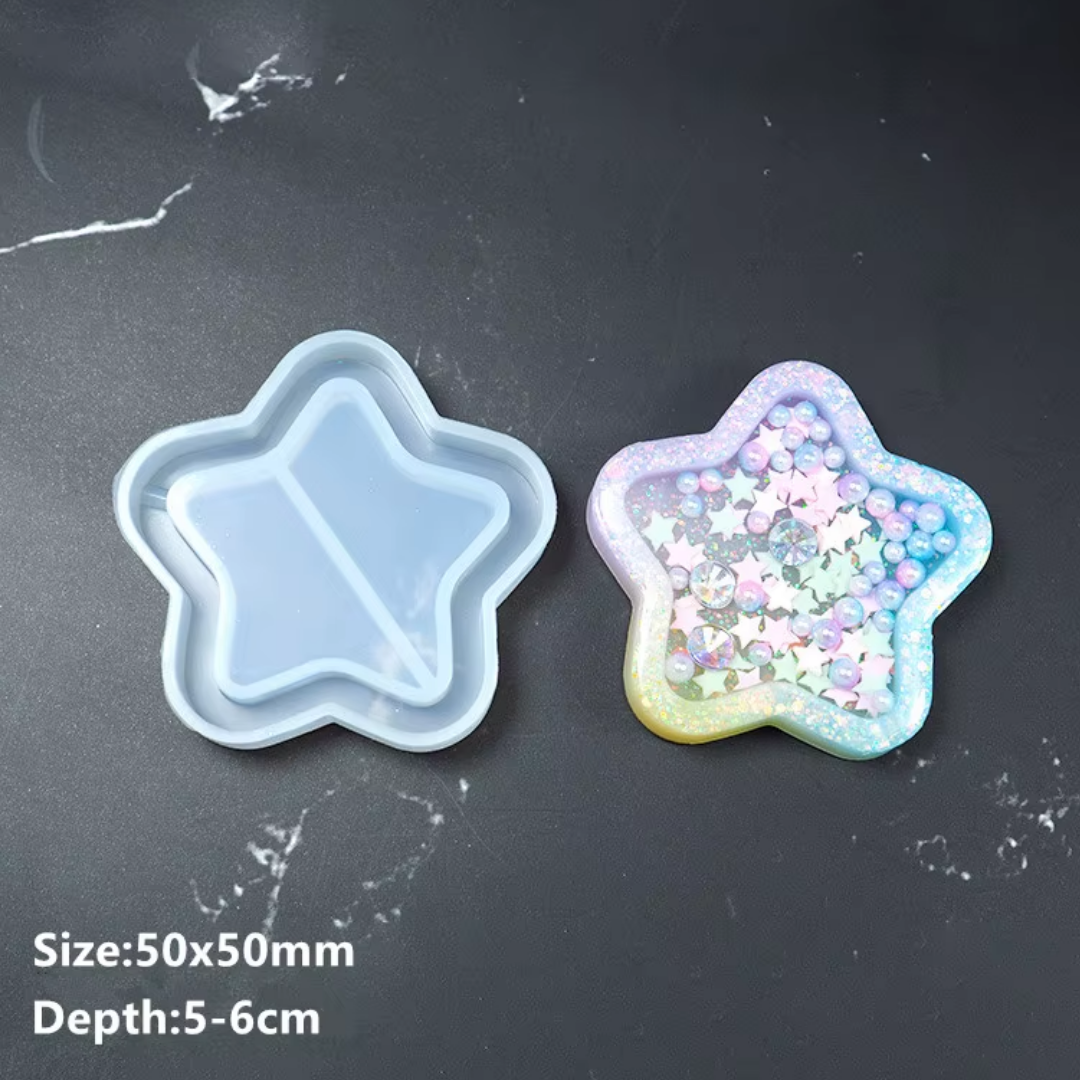 Craftto Yıldız Silikon Anahtarlık Kalıbı Epoksi Reçine Yapımı