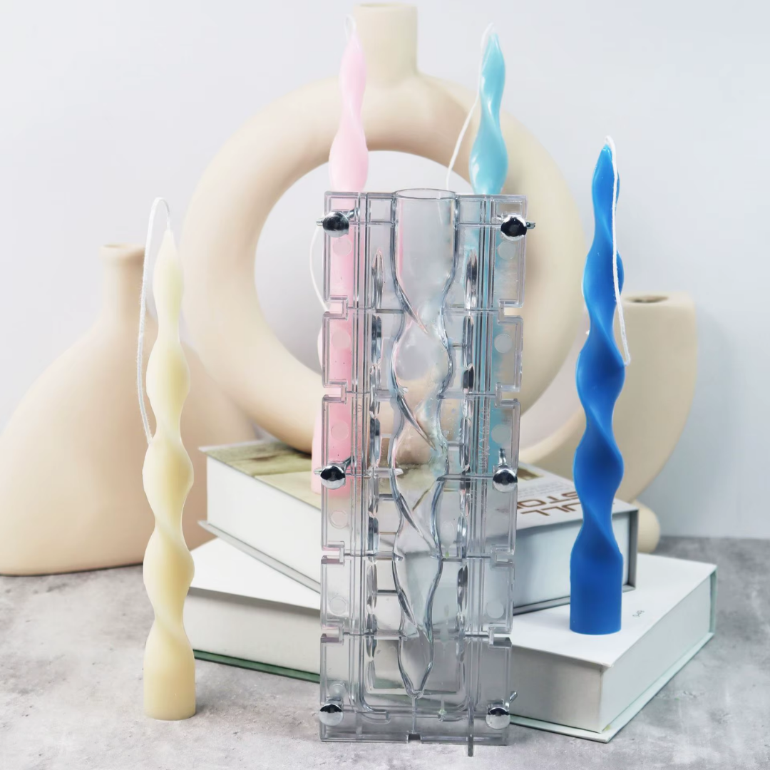 Craftto Su Dalgası Akrilik Şamdan Mum Kalıbı