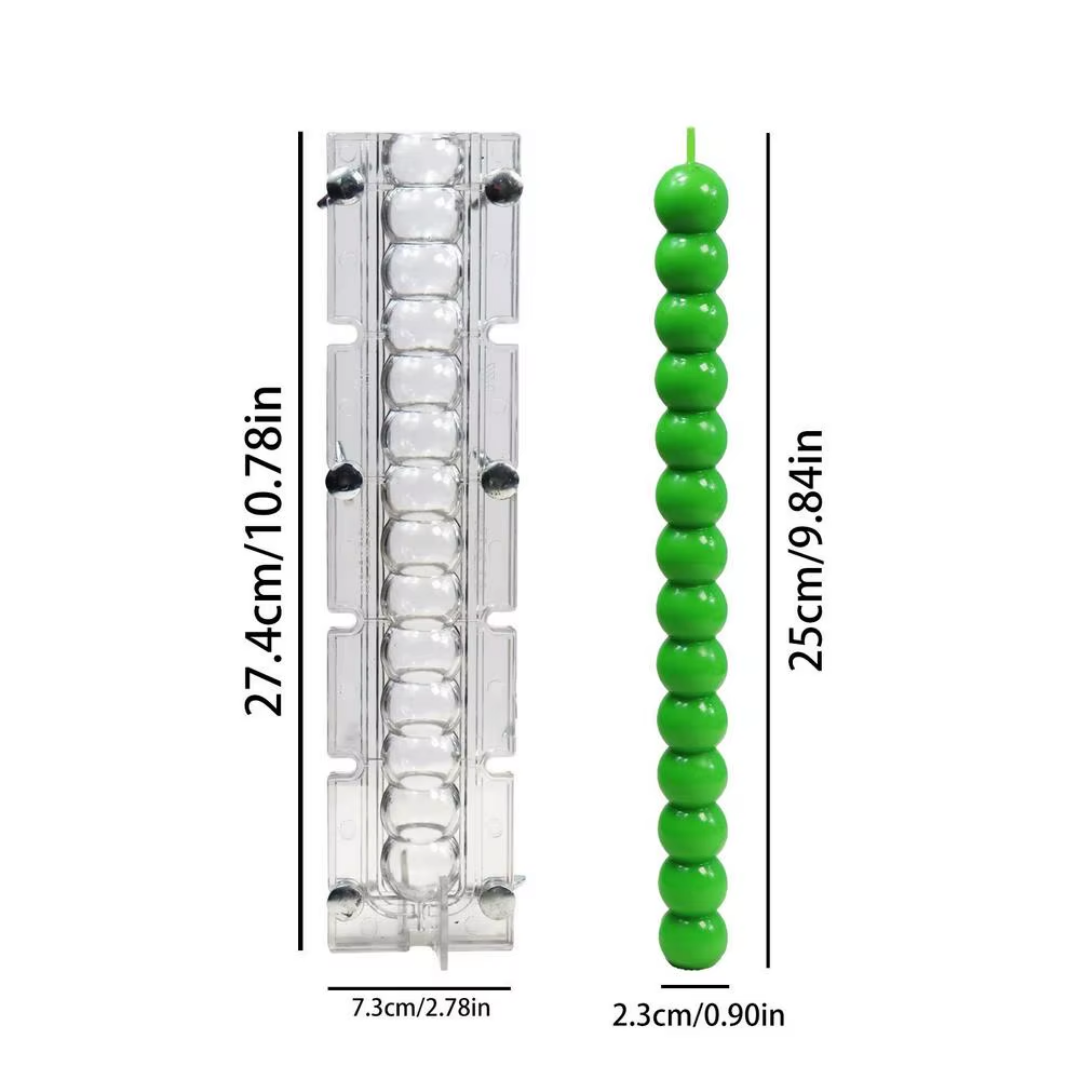 Craftto Yuvarlak Toptop Akrilik Şamdan Mum Kalıbı